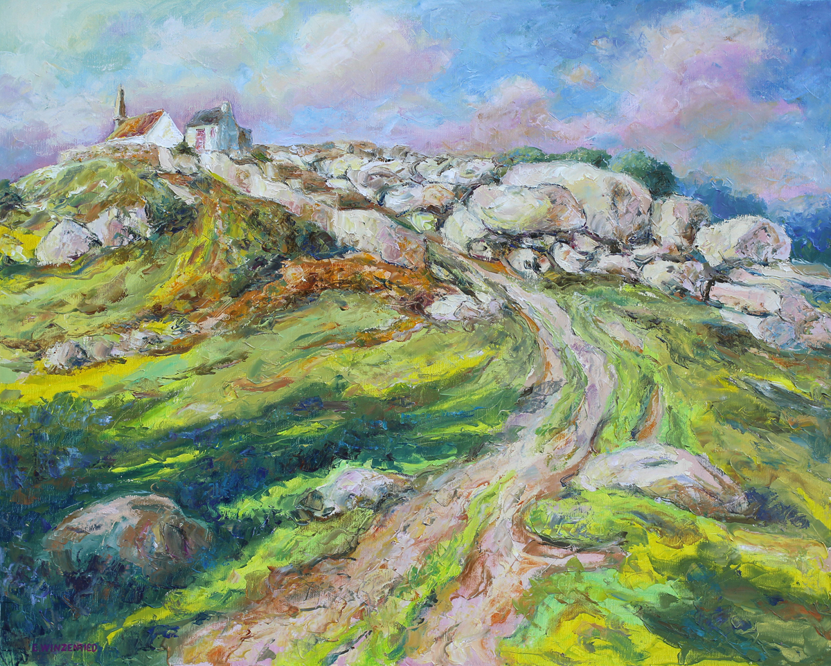 La chapelle St Michel au matin 65x81 Eric Winzenried 2006