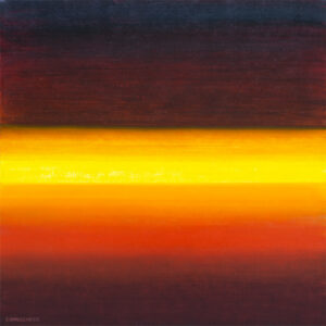 Paysage du philosophe méditant 60x60 Eric Winzenried 2020